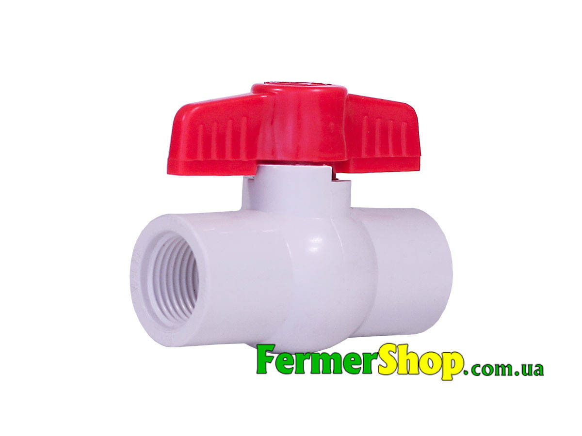 

Кран шаровый белый ВР 1/2"