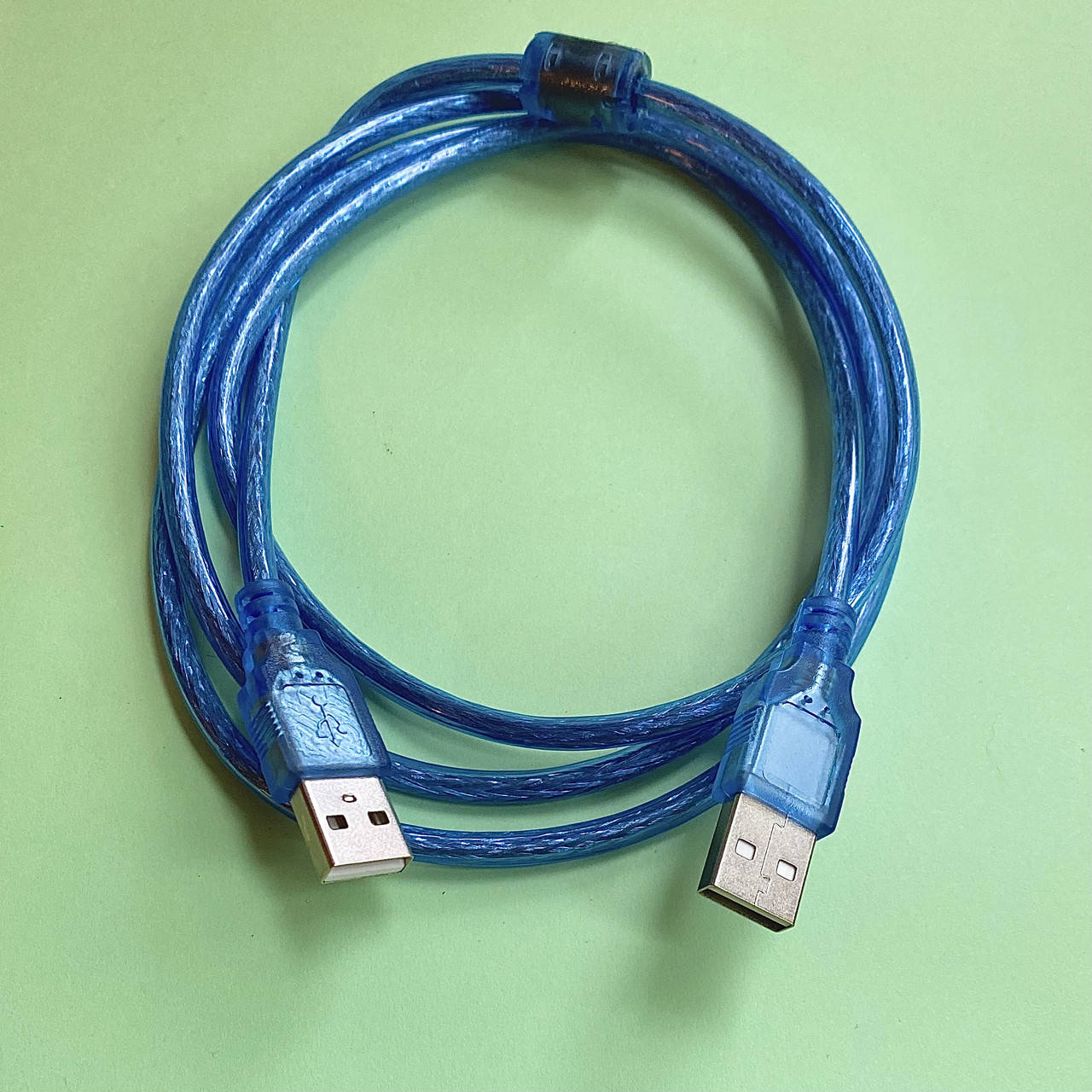 

Кабель USB штекер-штекер, длина 1.5 метра, Черный