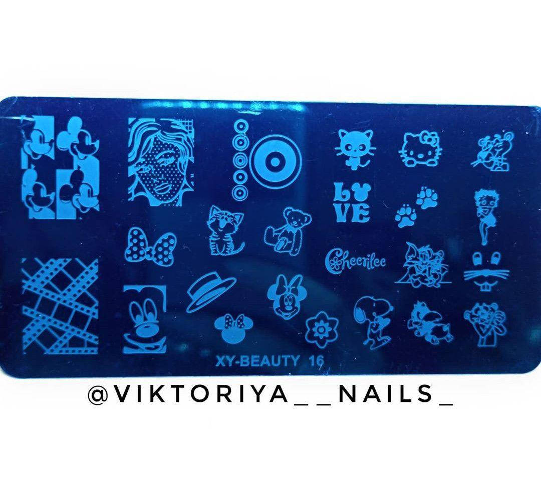 

Металлическая пластина для стемпинга XY-16