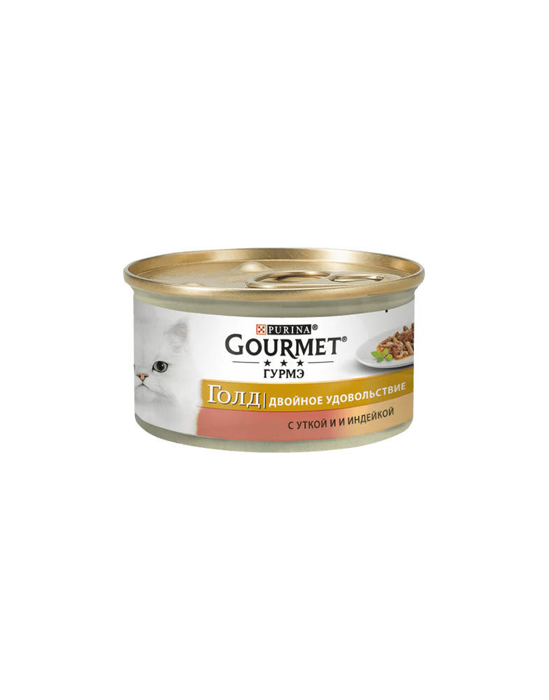 

Gourmet Gold кусочки в соусе утка с индейкой 85 г