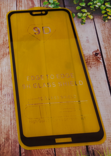 

Защитное стекло дисплея для Huawei P20 Lite (закаленное стекло) 9D, черное, Черный