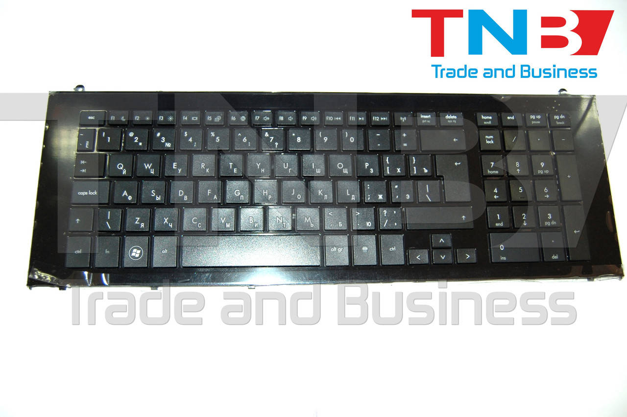 

Клавиатура HP ProBook 4720s черная с черной рамкой RUUS, Черный