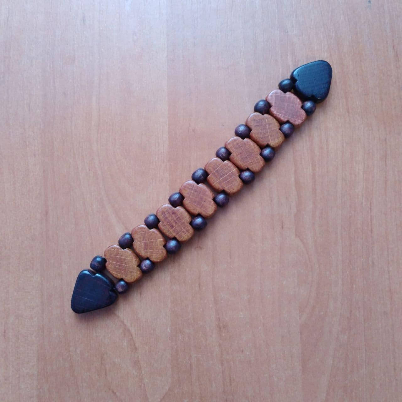 

Четки перекидные светлые из дерева, Бордовый