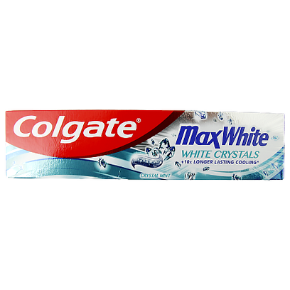 

Зубна паста Колгейт відбілююча Colgate max white white crystals 100ml 12шт/ящ (Код : 00-00011421)