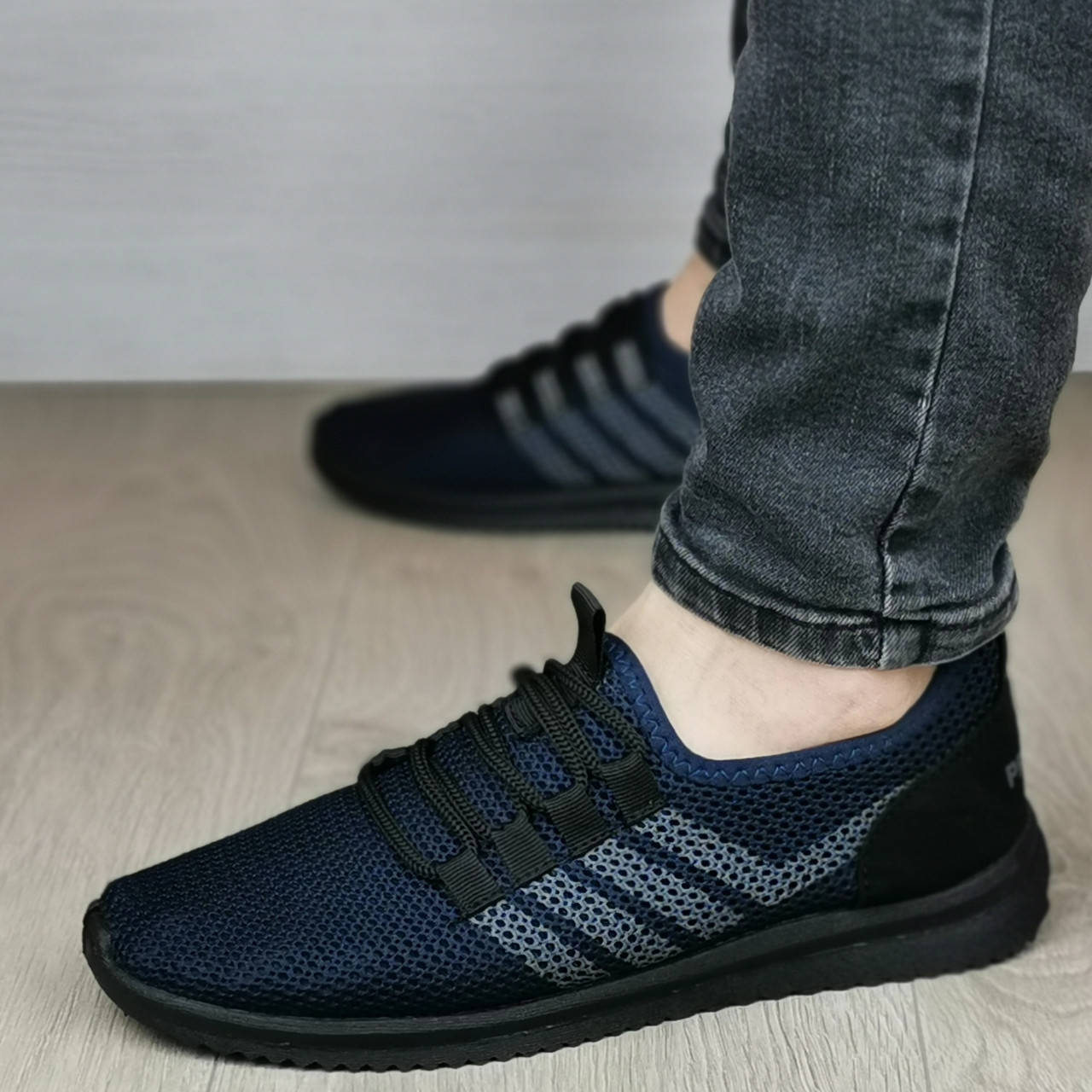 

Кросівки чоловічі сині сітка, Синий