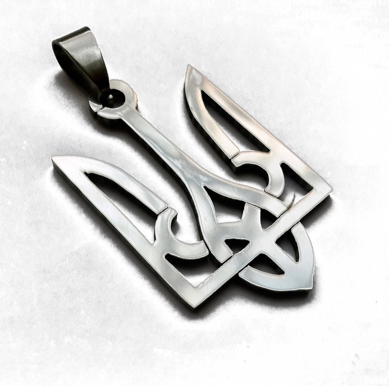 

Кулон "Тризуб", кулон трезубец, медична сталь, 3,5х2,2х0,2 см., цепочка в подарунок