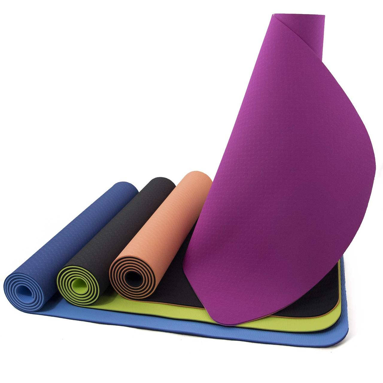 

Коврик для йоги и фитнеса TPE (йога мат, каремат спортивный) OSPORT Yoga ECO Pro 6мм (FI-0076)