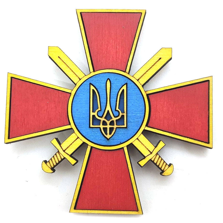 

Магнит ВСУ "Эмблема Сухопутных Войск Украины" 8х8 см