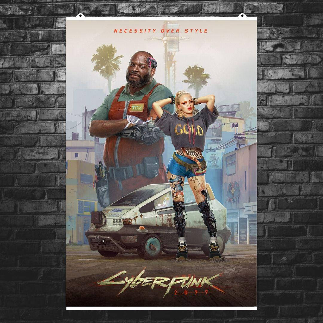 

Постер "Cyberpunk 2077", плакат №2. Размер 60x89см (A1). Матовая бумага