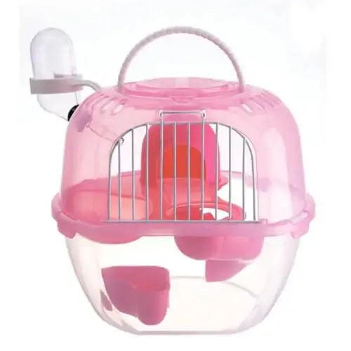 

Клітка AnimAll Apple Style для хом'яка, 20.5х18х22.5 см, рожева, Розовый