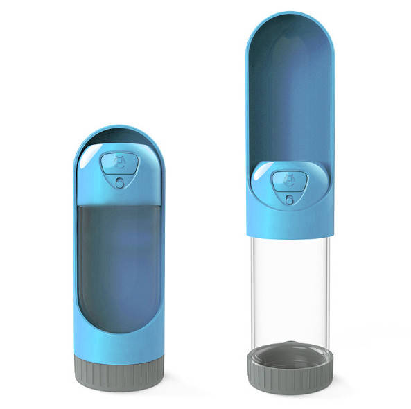 

Портативная поилка для собак Els Pet 300 мл, походная бутылка со шнурком, Синий