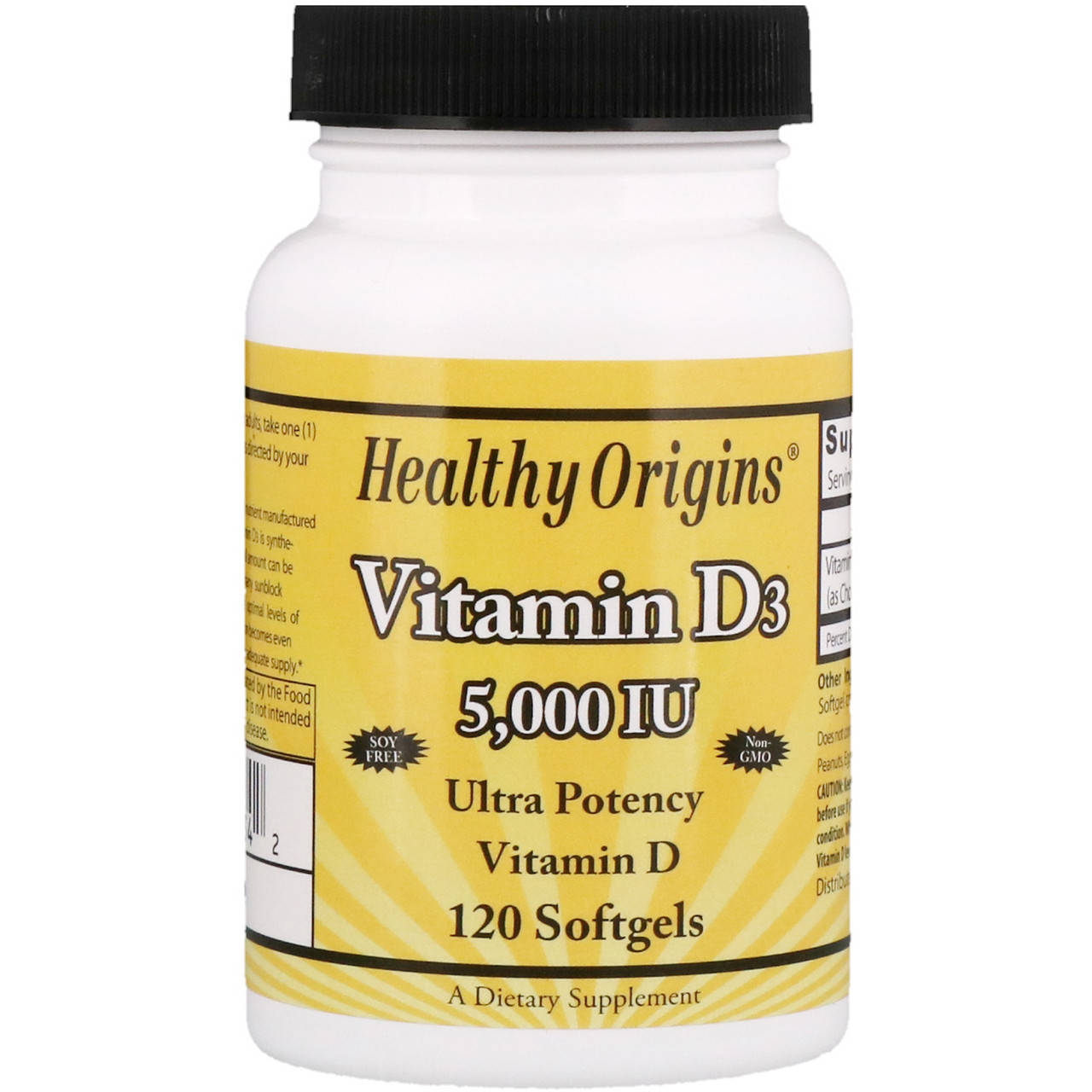 

Витамин D3 (Vitamin D3) 5000 МЕ 120 капсул