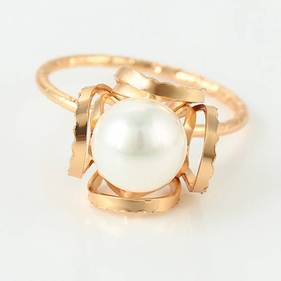 

Кольцо Xuping 15457 искусственный жемчуг позолота 18K размер 16
