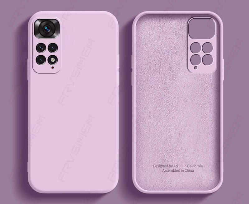 

Силиконовый чехол для Xiaomi Redmi Note 11 / 11s Сиреневый микрофибра soft touch