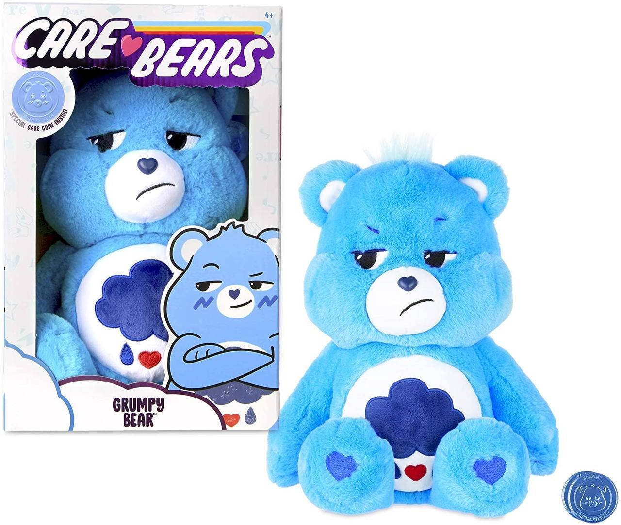 

Заботливый плюшевый мишка тучка Care Bears Grumpy Bear Stuffed Animal, Синий