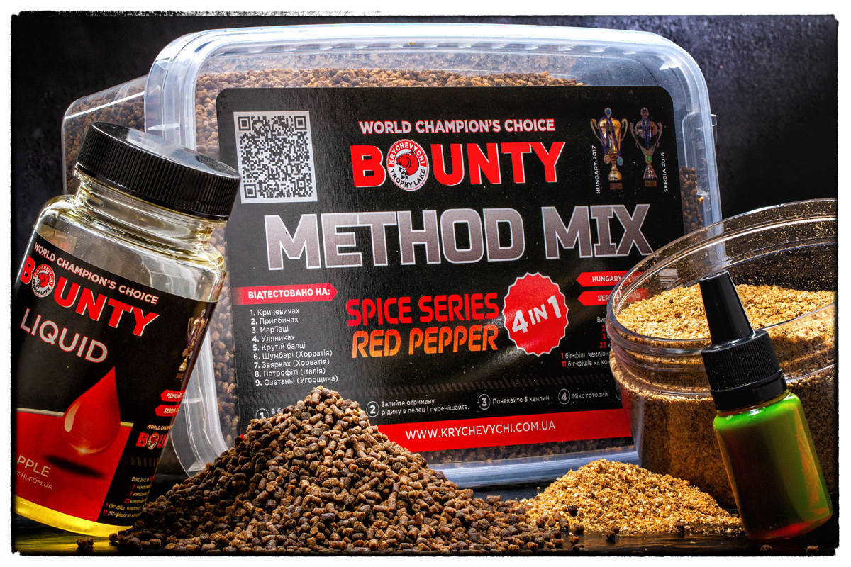 

Методный пеллетс BOUNTY METHOD MIX 4in1 RED PEPPER