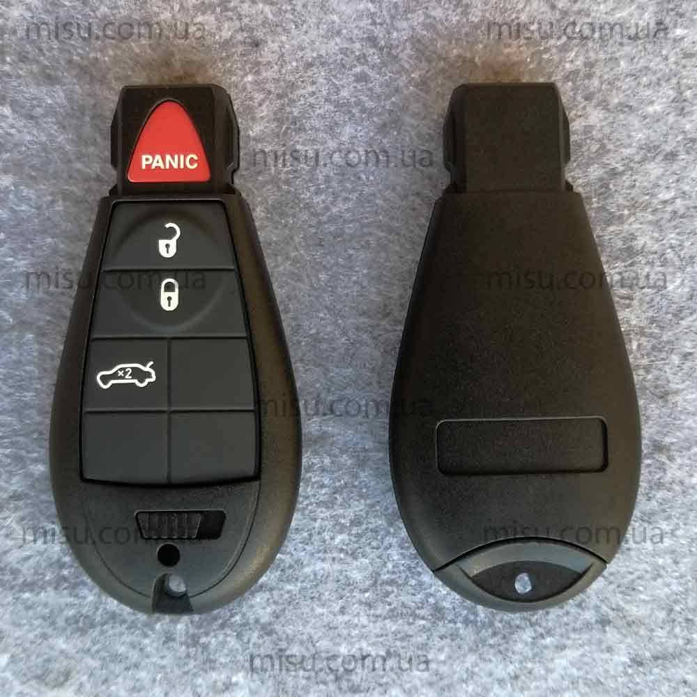

Смарт-ключ Dodge Jeep Chrysler 3 кнопки + panic V1 ( рыбка )