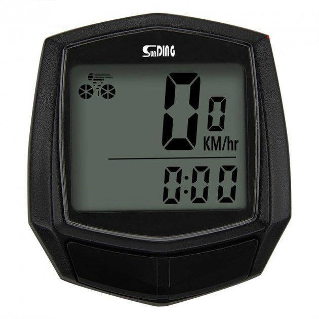 

Велокомпьютер проводной Sun Ding SD-581A waterproof + 15 функций