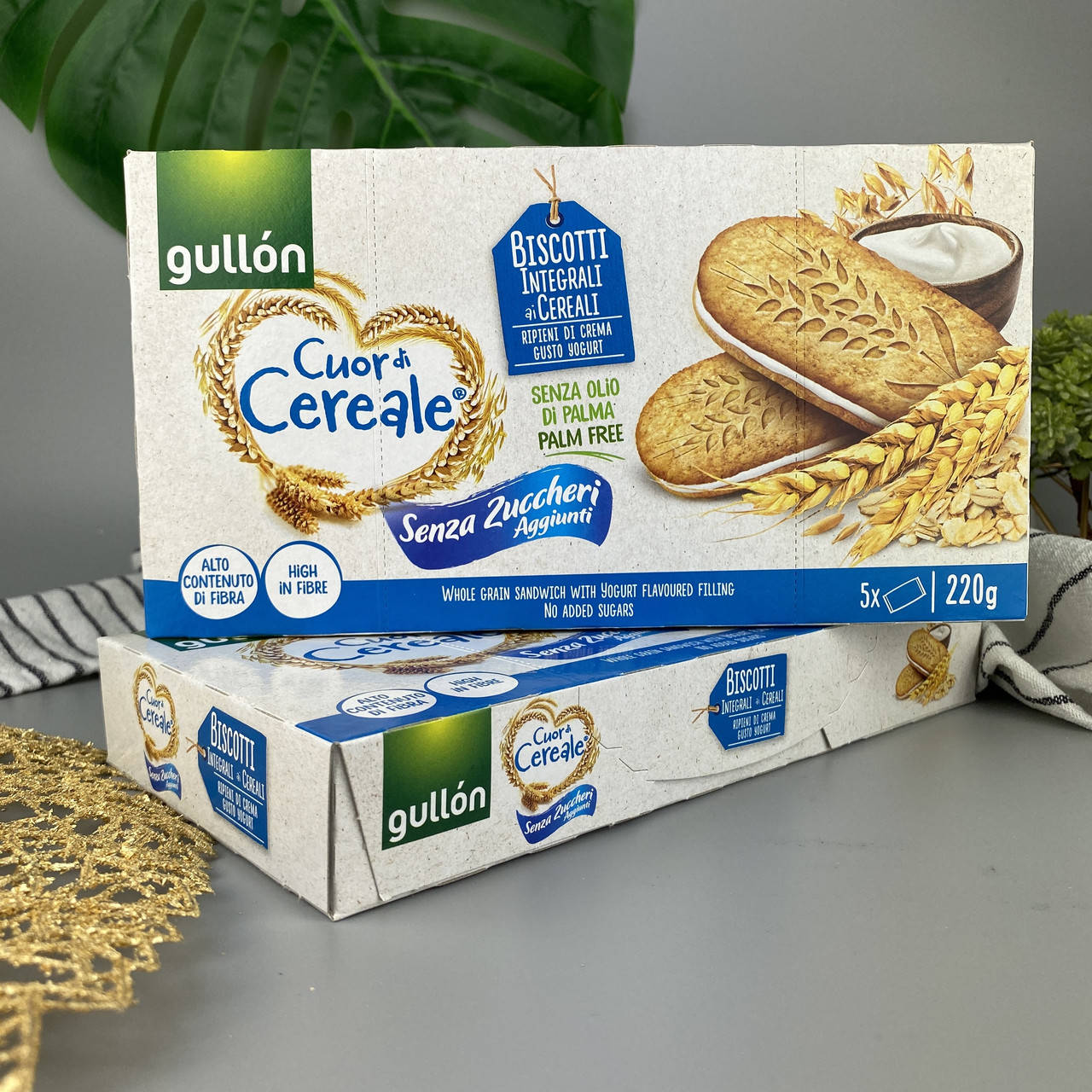 

Сендвич-печенье с йогуртом без сахара Гуллон Gullon 220 г
