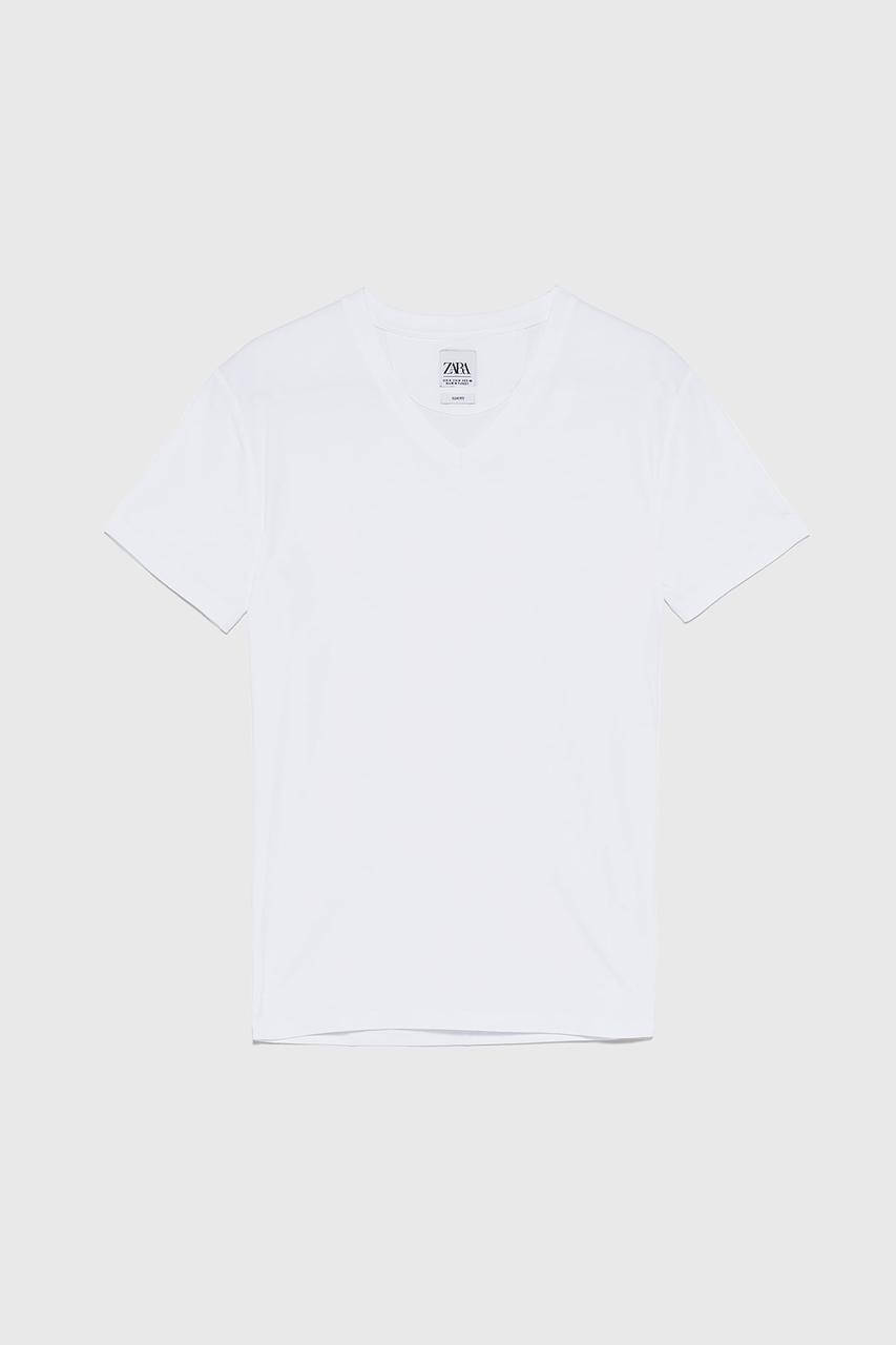 

Базовая футболка Zara облегающего кроя L