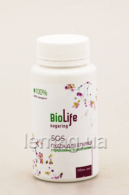 

BioLife SOS пудра (тальк) для эпиляции с природными антисептиками, 100 г