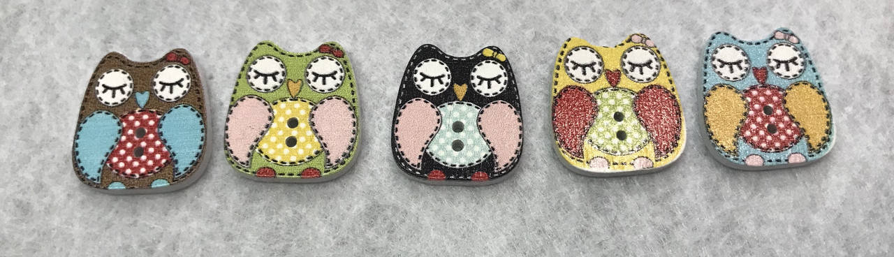 

Пуговицы декоративные деревянные украшения, Разные цвета