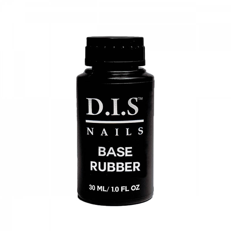 

DIS Nails Rubber Base - каучуковая база для гель-лака, прозрачная, 30 мл