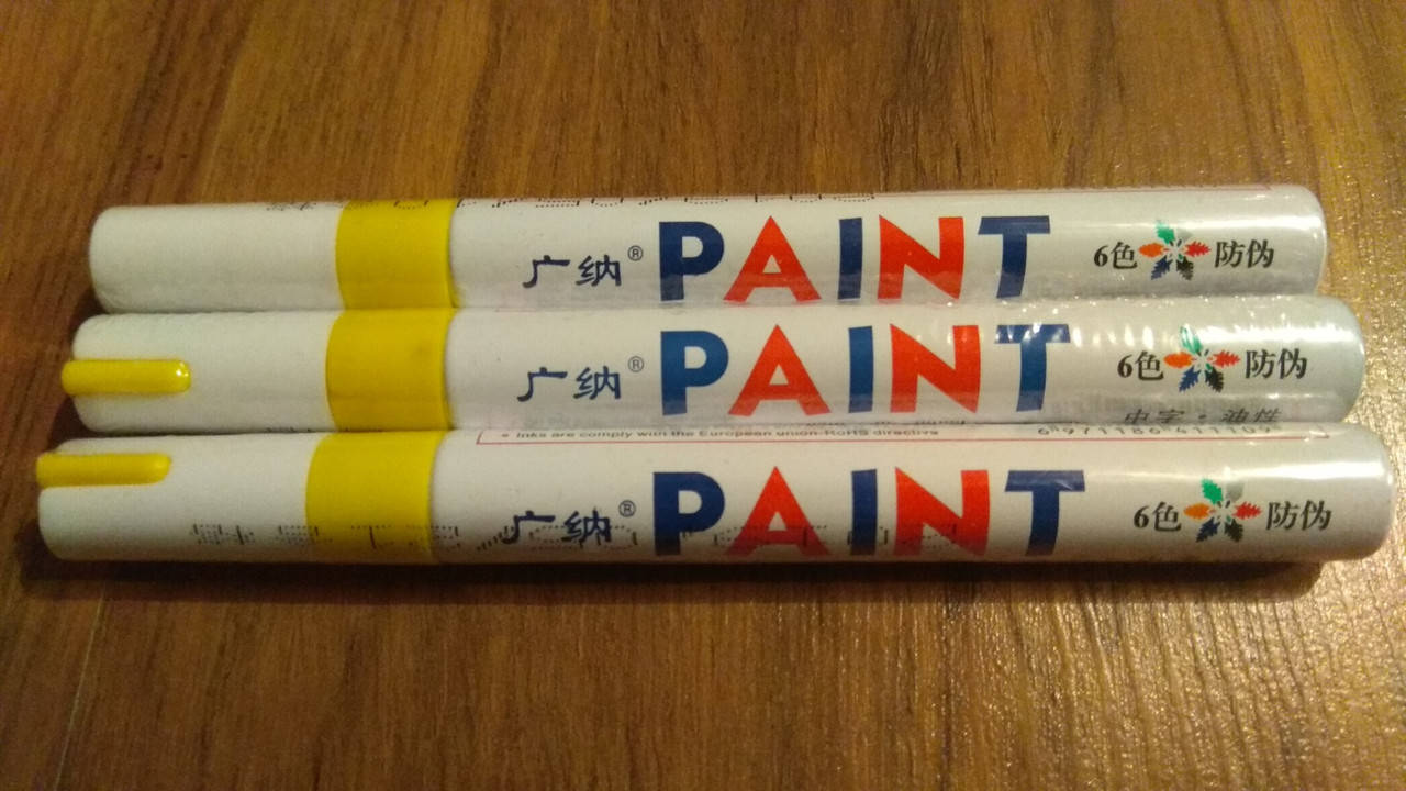 

Маркер для шин жёлтый