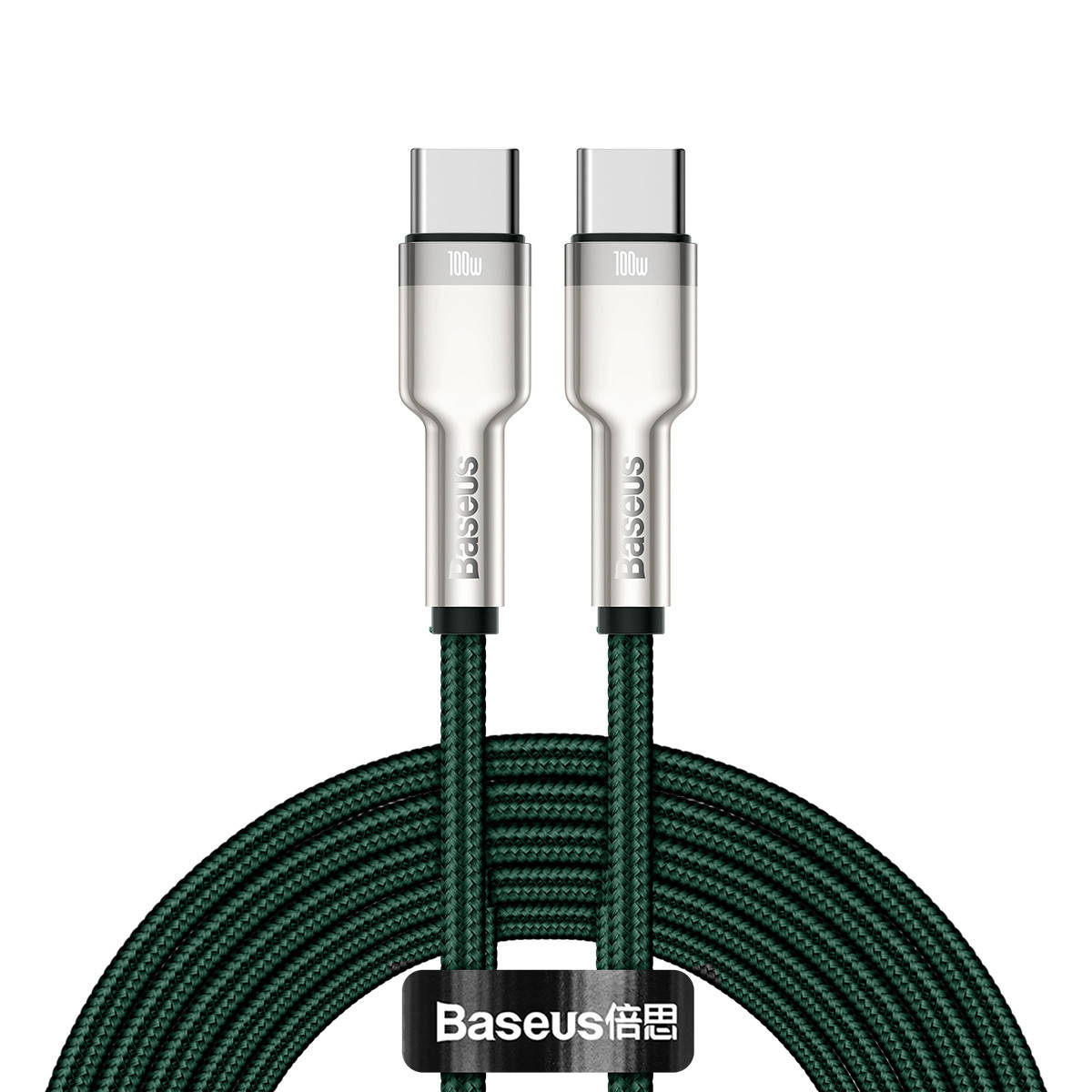 

Кабель Baseus Cafule Type-C to Type-C PD 100W 2M Зеленый (CATJK-D06)