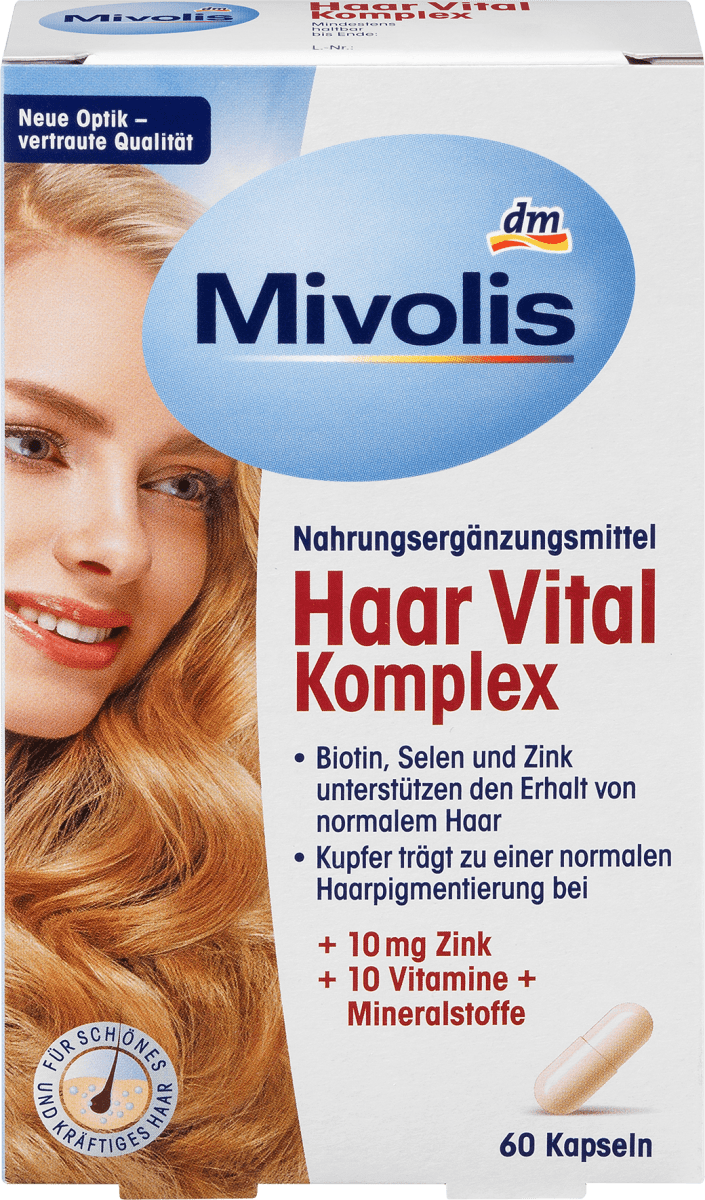 

Биологически активная добавка Mivolis Haar Vital Komplex, 60 шт.