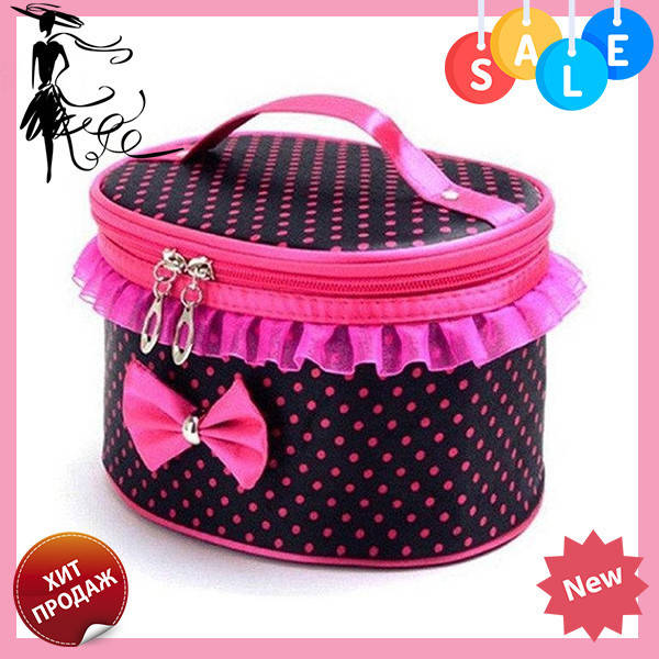 

Тканевая косметичка Bow Storage Bag | красивая вместительная сумка для косметики | органайзер под косметику!