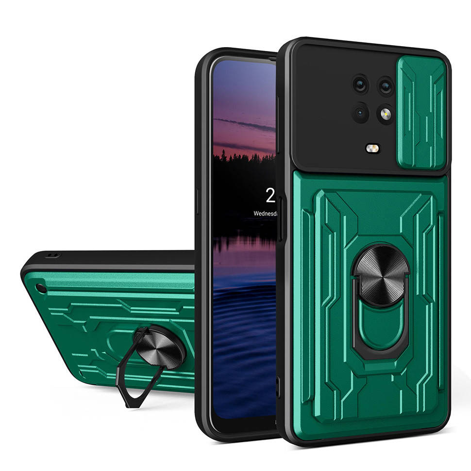 

Ударопрочный чехол Force CamShield для Nokia G10 Зелёный