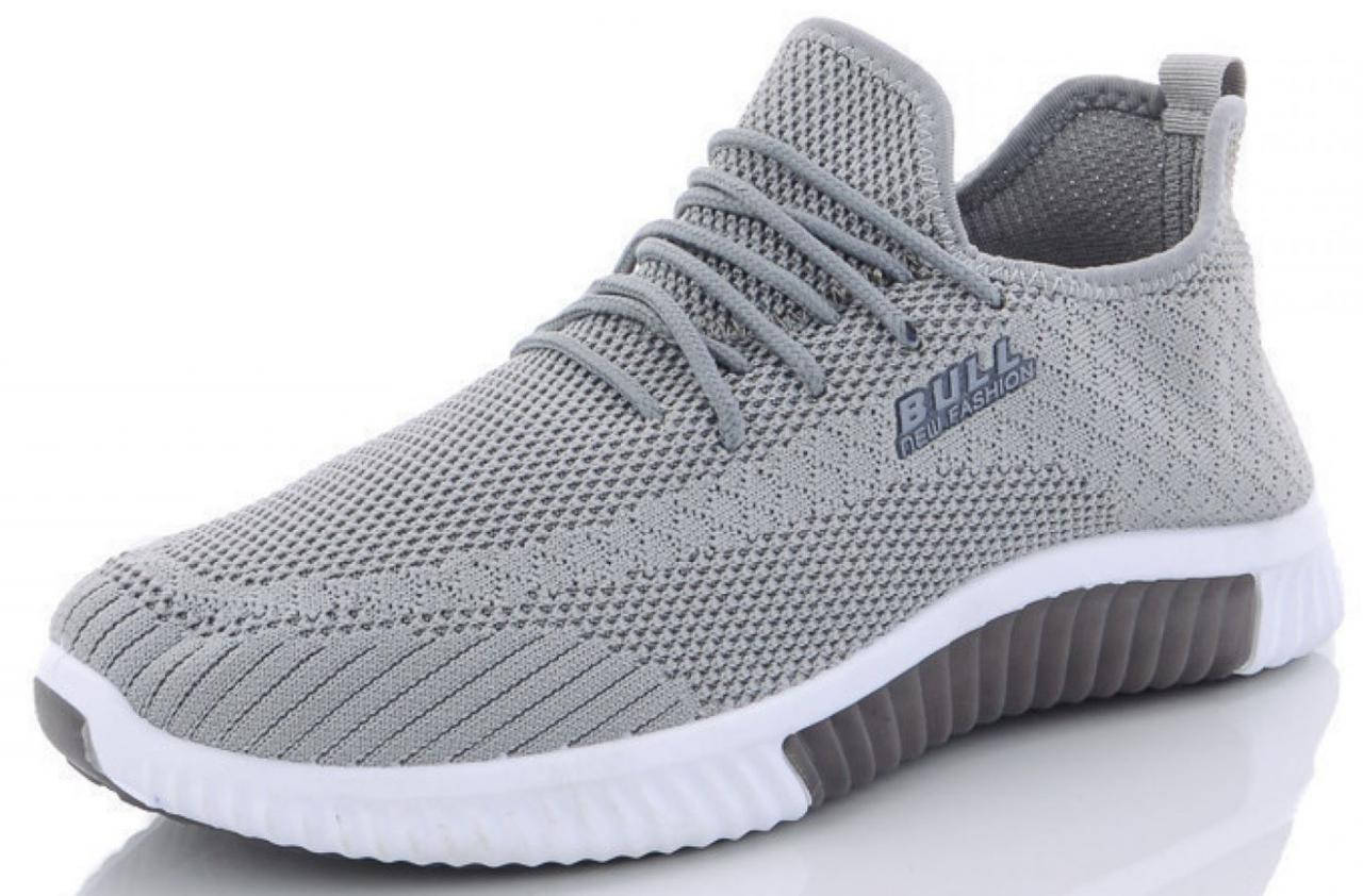 

Кроссовки весенние летние осенние, текстиль сетка, серые Размеры 40, 41, 42, 43, 44 Bull 20-5, Серый