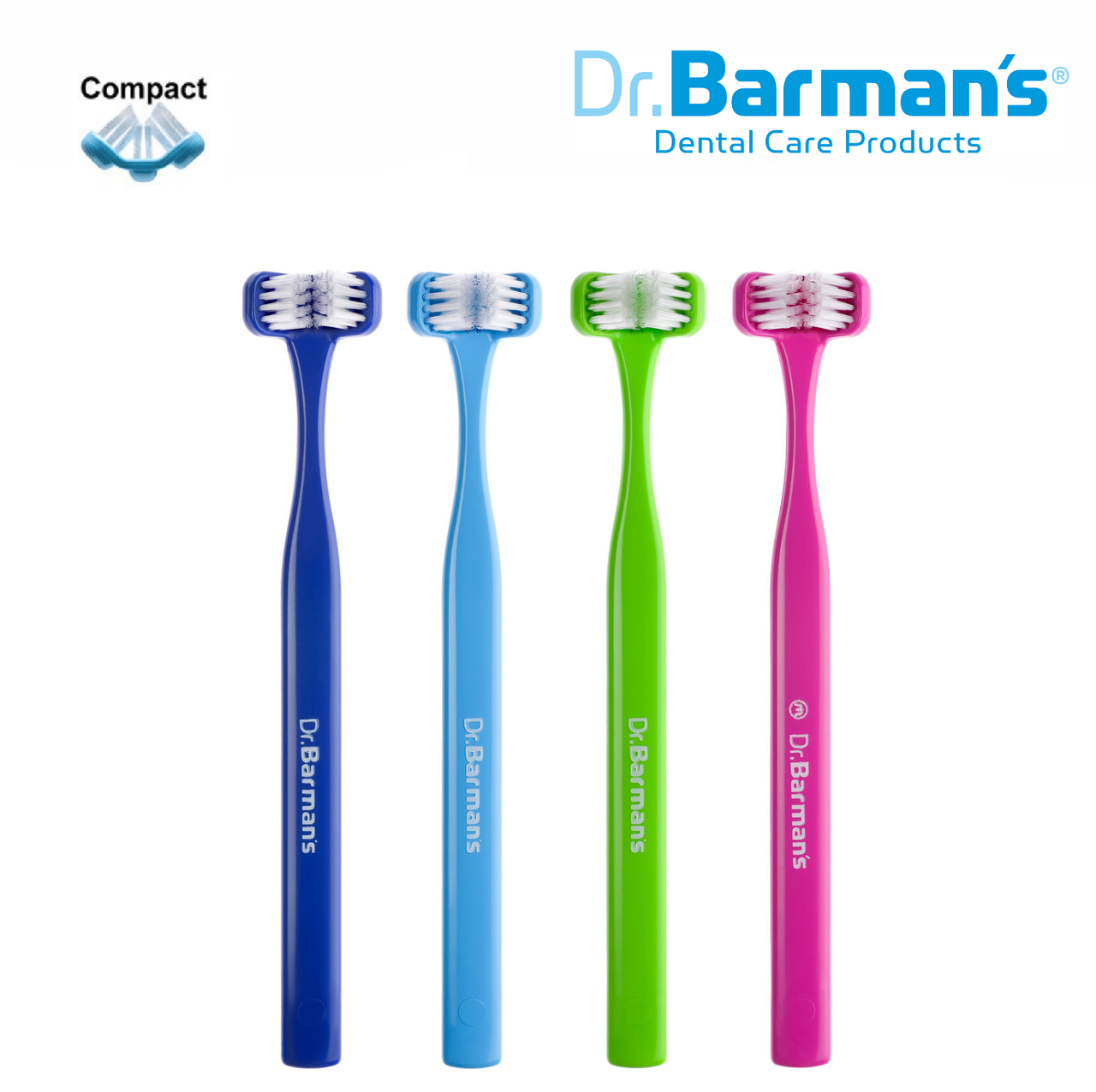 

Зубная щетка Dr. Barman's Superbrush Compact компактная трехсторонняя (от 6-11 лет)