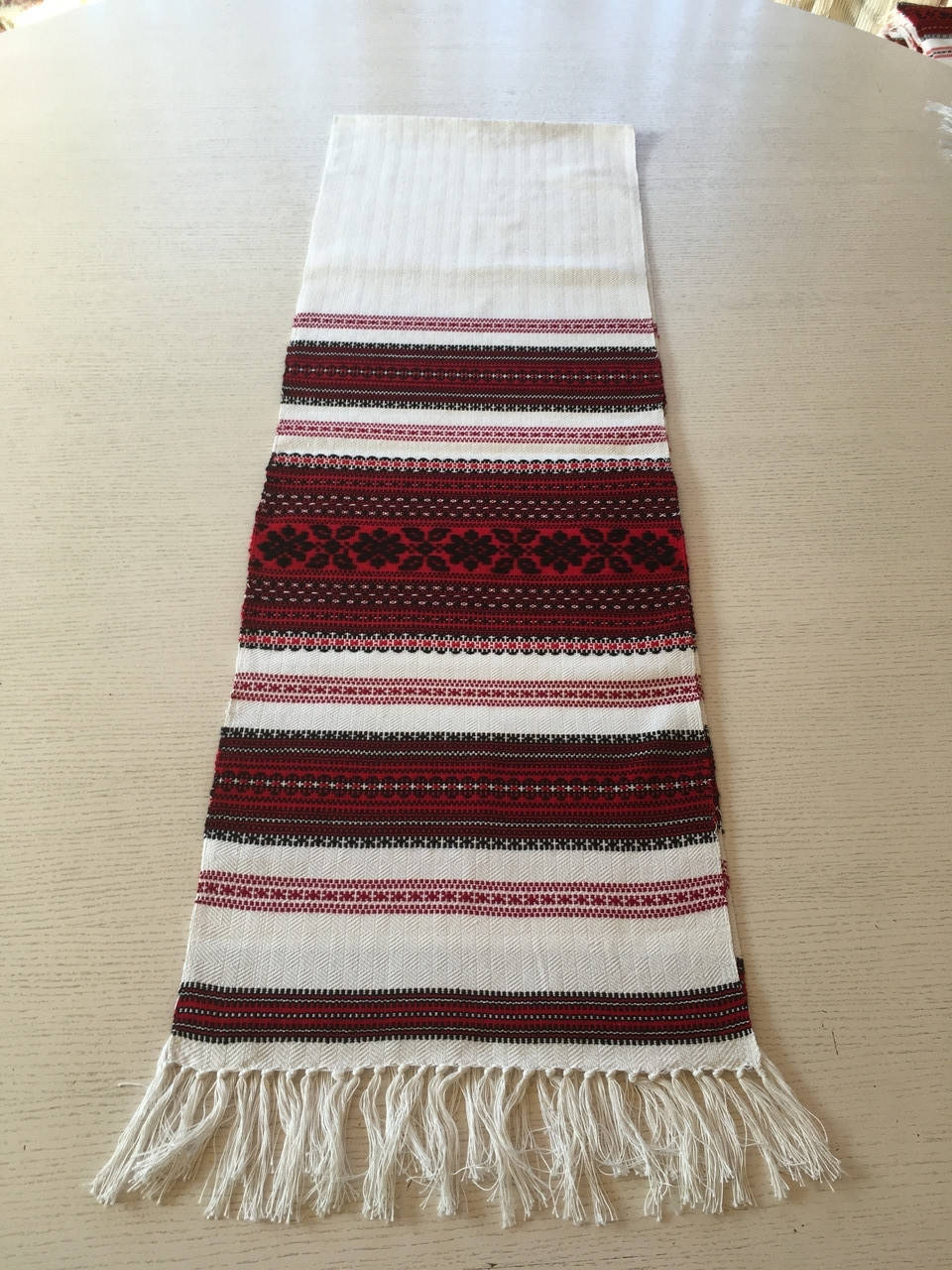 

Рушник домотканий ручної роботи з тороками 214*34 см