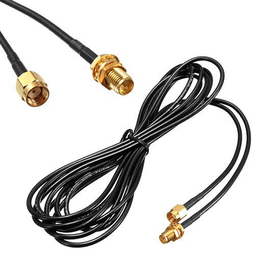 

Кабель 3м удлинитель Wi-Fi RP-SMA, коаксиал, антенна, 101576
