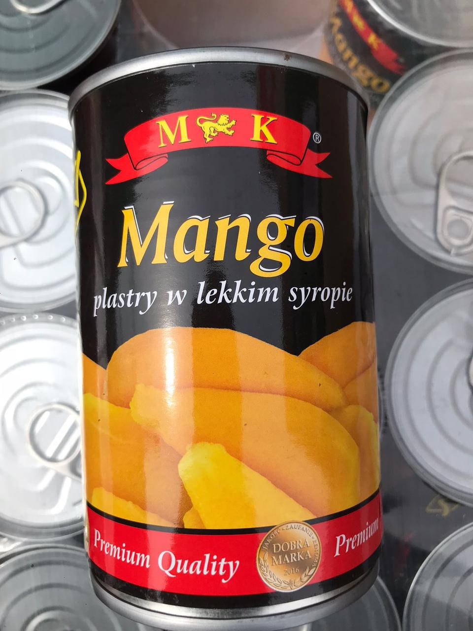 

Манго ломтиками в сиропе M&K 425 г Польша