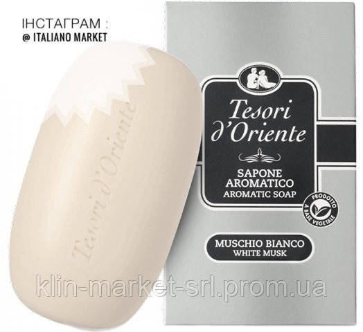 

Мыло Tesori d Oriente Sapone Muschio Bianco 150gr Италия
