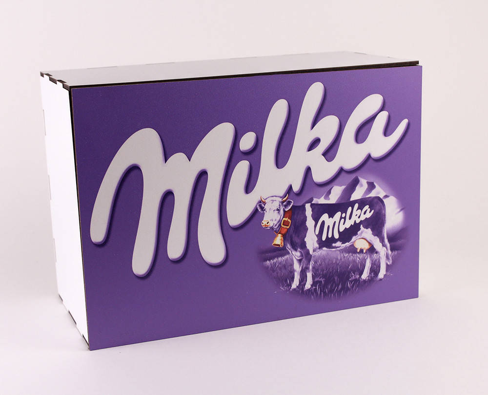 

Коробка деревянная "Milka" L
