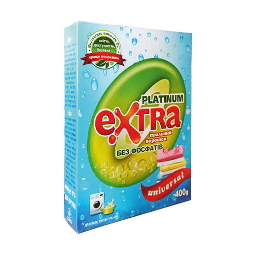 

Универсальный бесфосфатный стиральный порошок "Extra" (400 г)