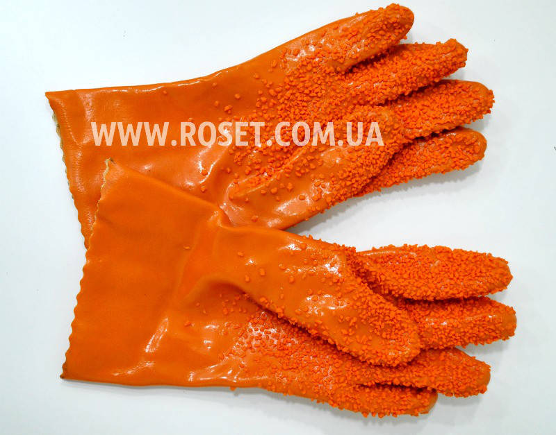 

Перчатки для чистки овощей резиновые, Оранжевый