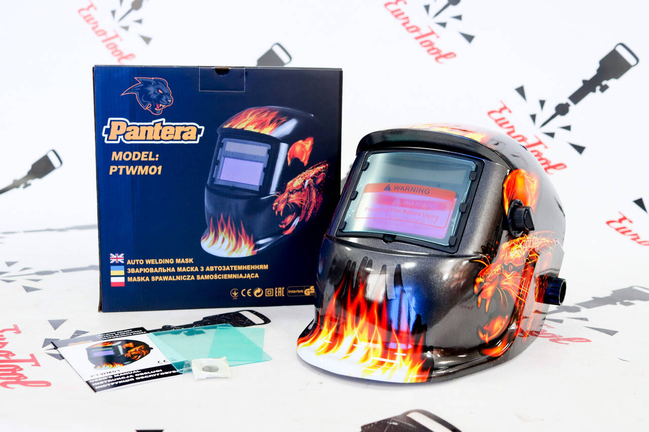 

Маска сварочная сварщика хамелеон автозатемнение Pantera Польша!