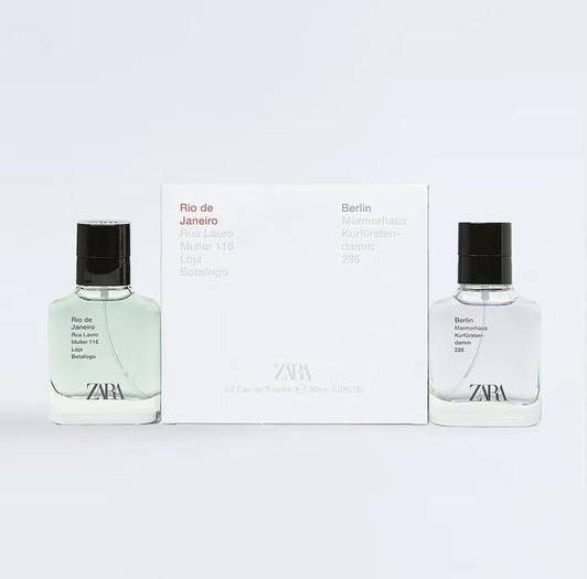 

Мужские духи ZARA Rio De Janeiro 30 ml + Berlin 30 ml набор оригинал зара