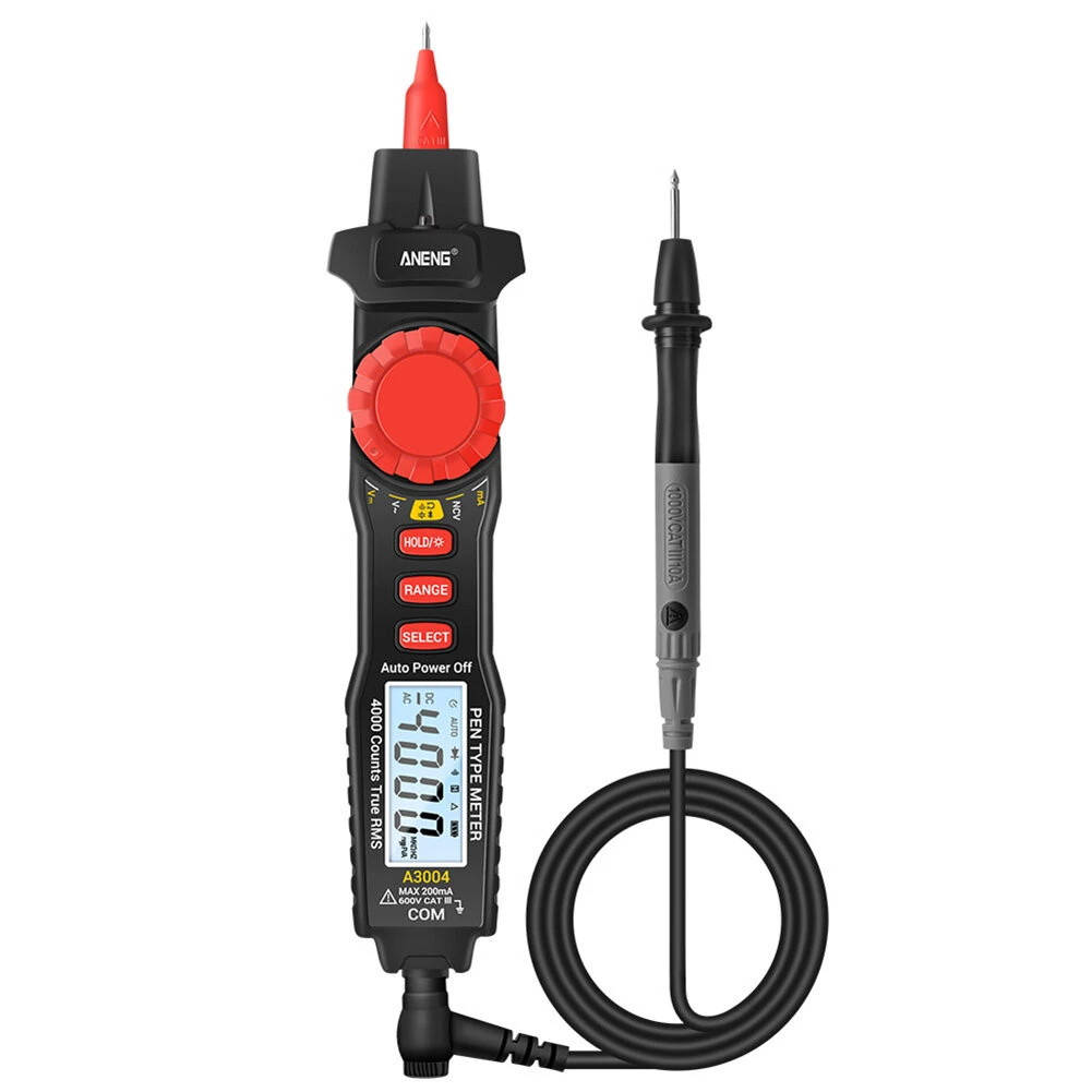 

Портативный цифровой мультиметр ручка ANENG A3004 4000 отсчетов AC/DC, NCV