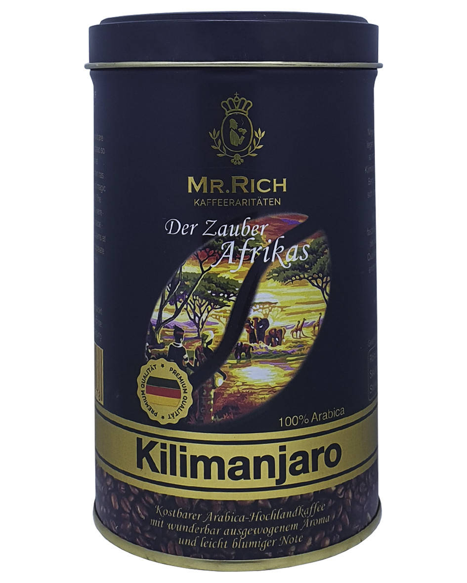 

Кава мелена Mr.Rich Kilimanjaro Der Zauber Afrikas 250 г в металевій банці (53514)