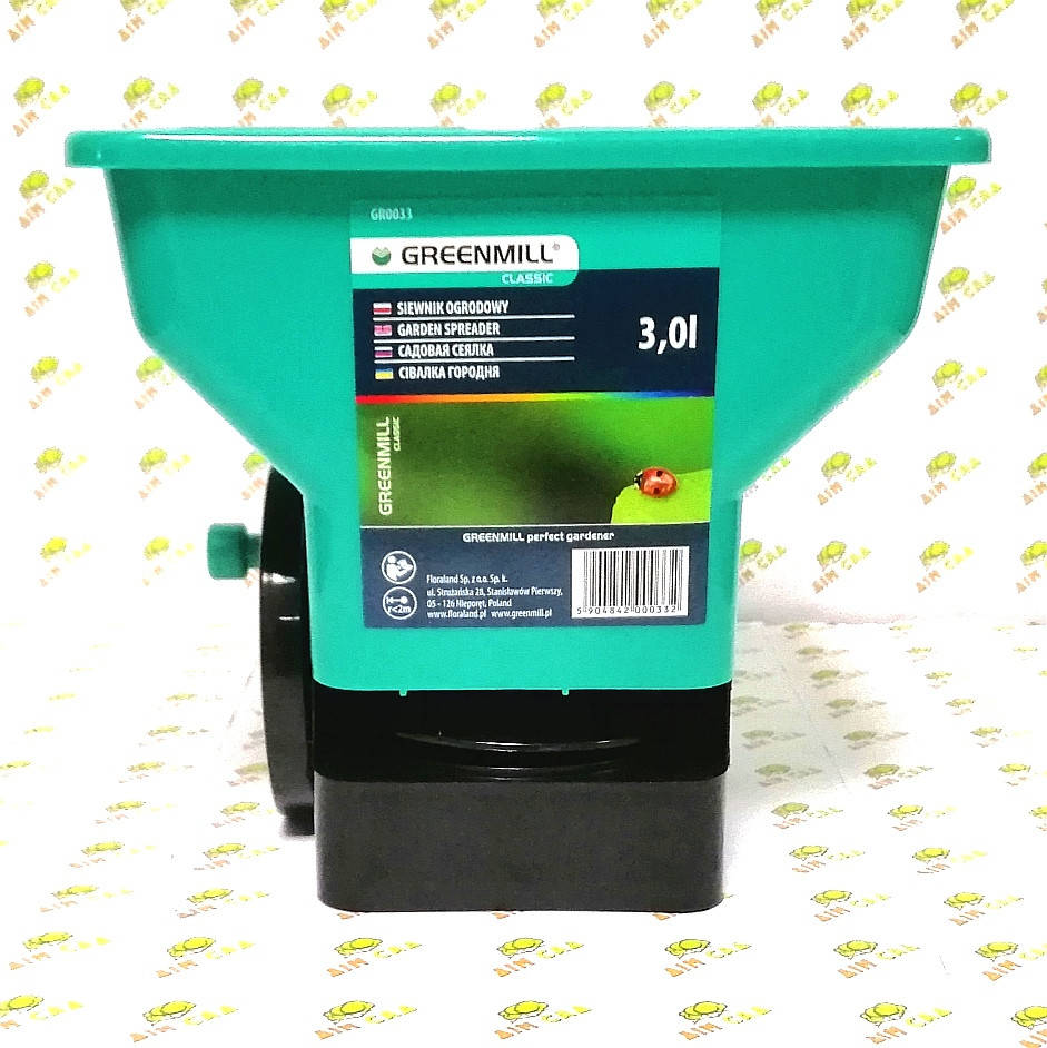 

Greenmill Сеялка для семян и удобрений механическая, 3.0л