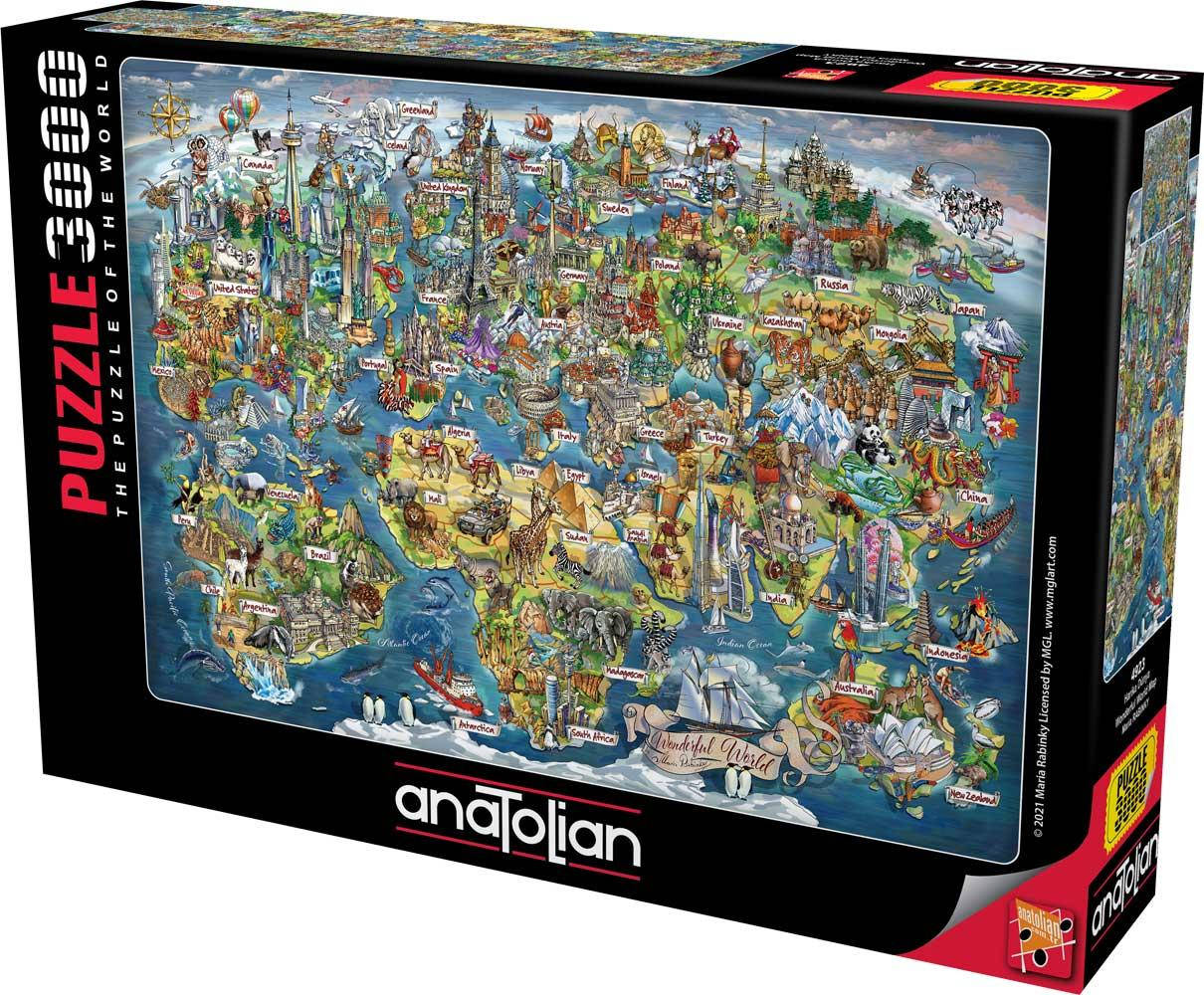 

Пазлы Anatolian Достопримечательности мира на 3000 элементов