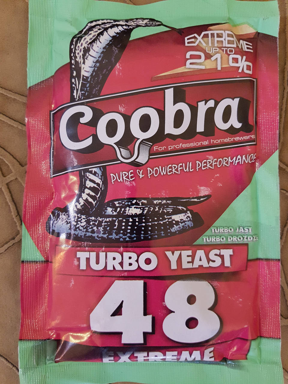 

Дріжджі Турбо Coobra Extreme 48 Turbo Yeast (135г.)