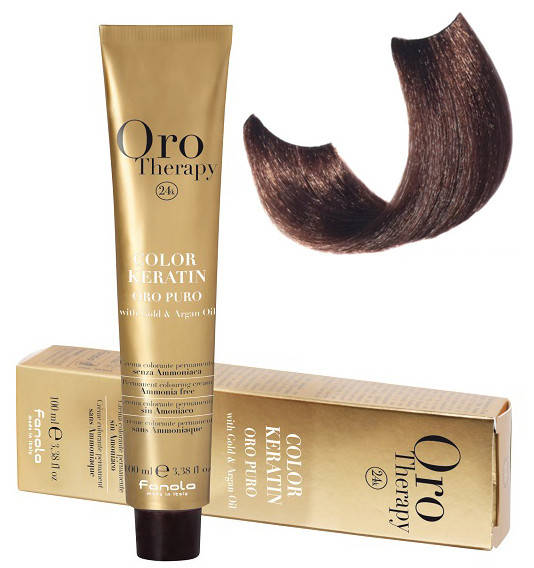 

Крем-краска безаммиачная для волос Fanola Oro Therapy №6/14 Bitter Chocolate 100 мл (3088Gu)