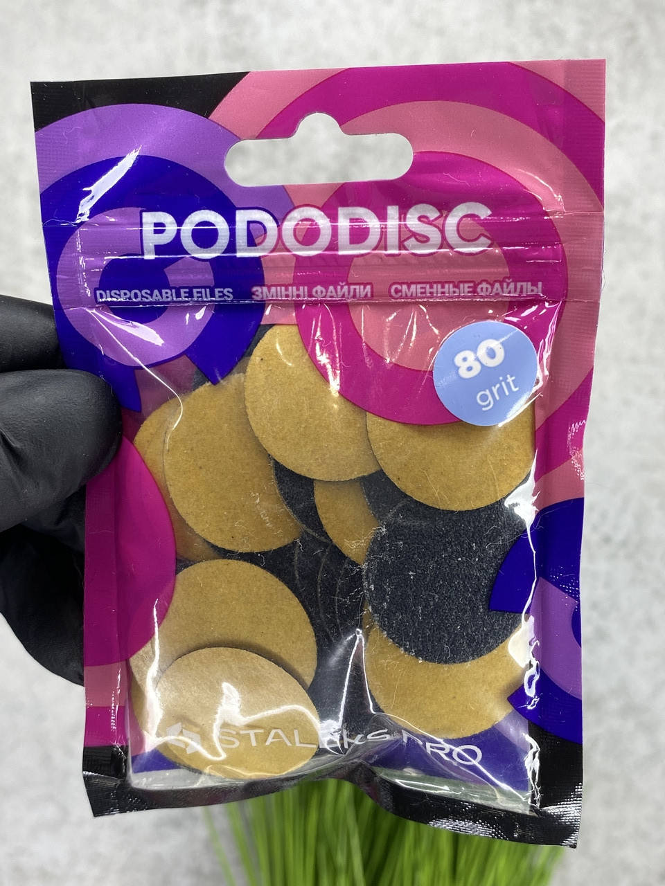 

Сменные файлы для педикюрного диска 25 мм 80 грит STALEKS PRO PODODISC L 50 шт PDF-25-80